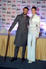 Deepika Padukone and Ranveer Singh at Filmfare Awards press meet on 12th Dec 2015